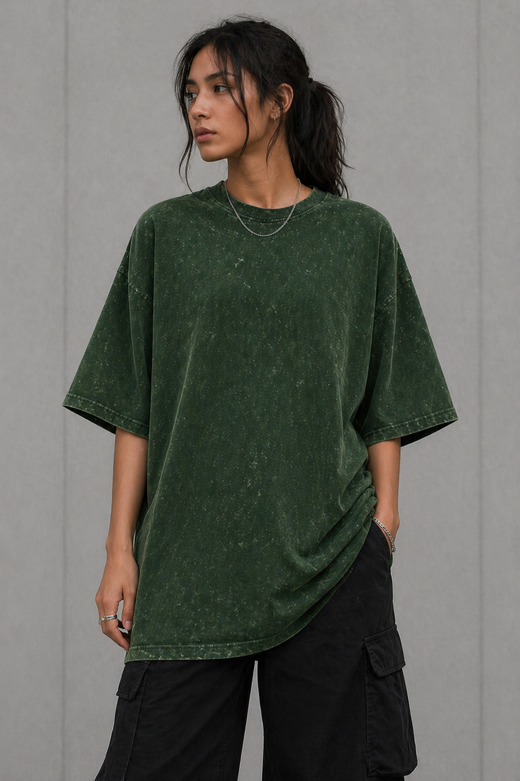 Verdant Haze Unisex Oversized Tee