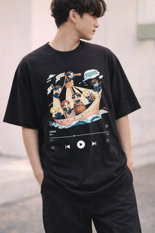 BTS- inspired Swim Unisex Oversized Classic T-Shirt