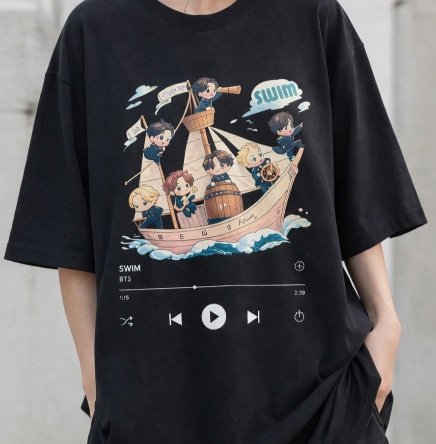 BTS- inspired Swim Unisex Oversized Classic T-Shirt