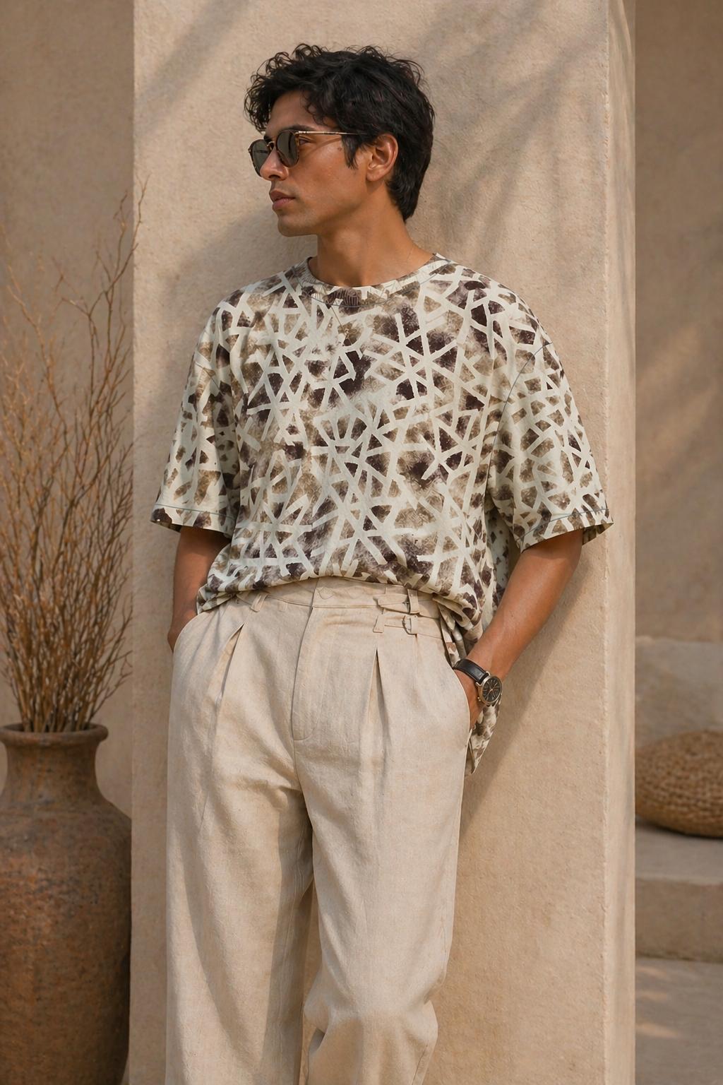 Dune Sketch Unisex Oversized T-shirt