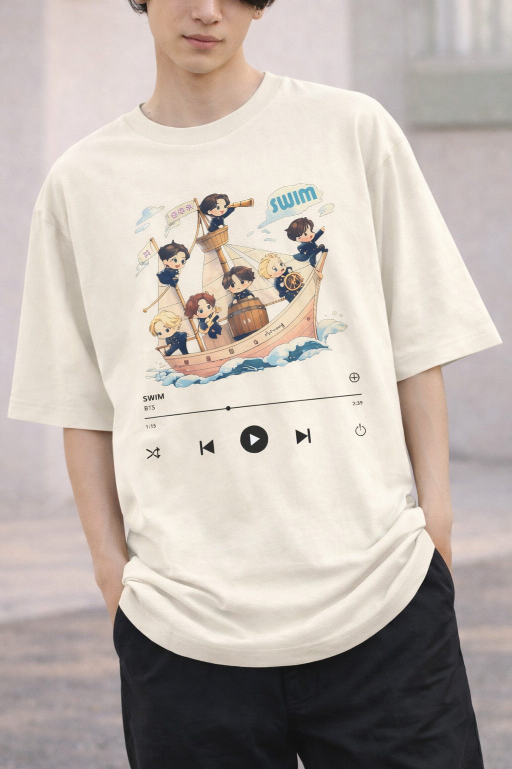 BTS-inspired Swim Unisex Oversized Classic T-Shirt – A Heartee Affair