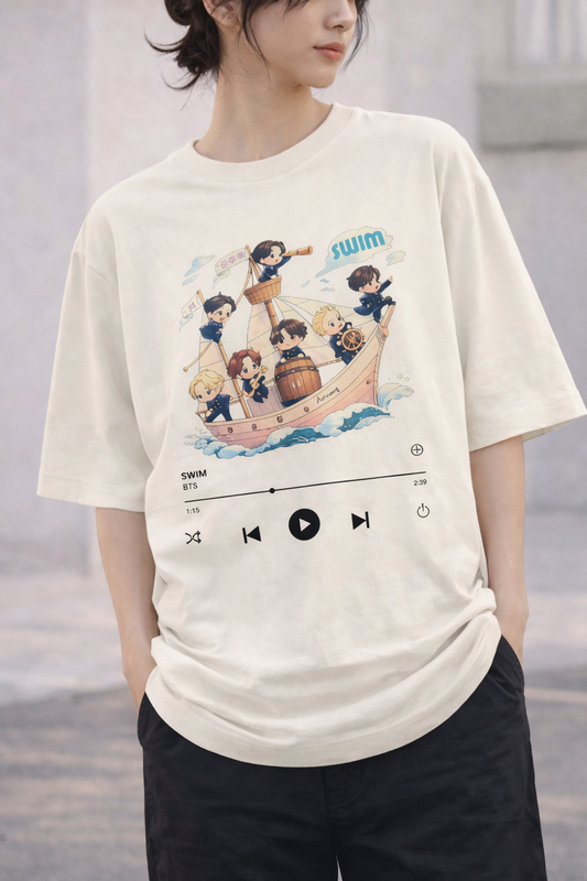 BTS-inspired Swim Unisex Oversized Classic T-Shirt