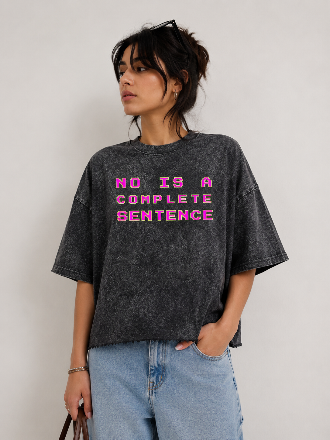 No means No Women's Boxy T-shirt