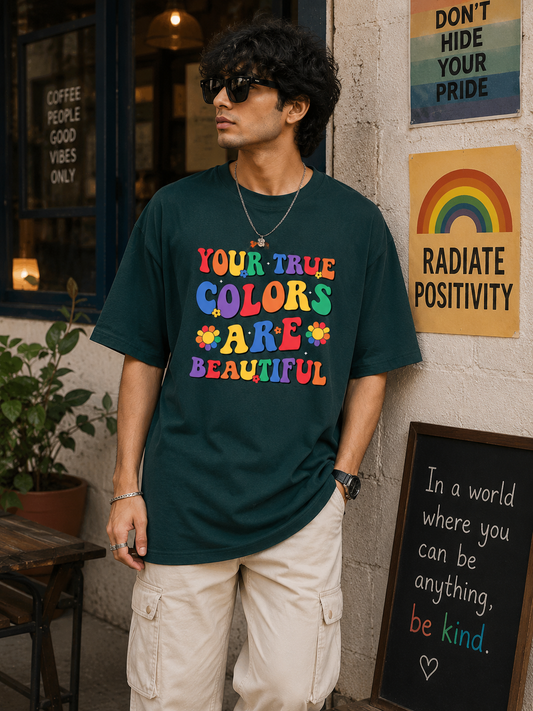 True Colours Unisex Oversized Classic T-Shirt