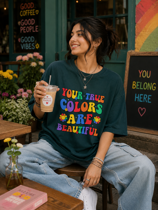 True Colours Unisex Oversized Classic T-Shirt