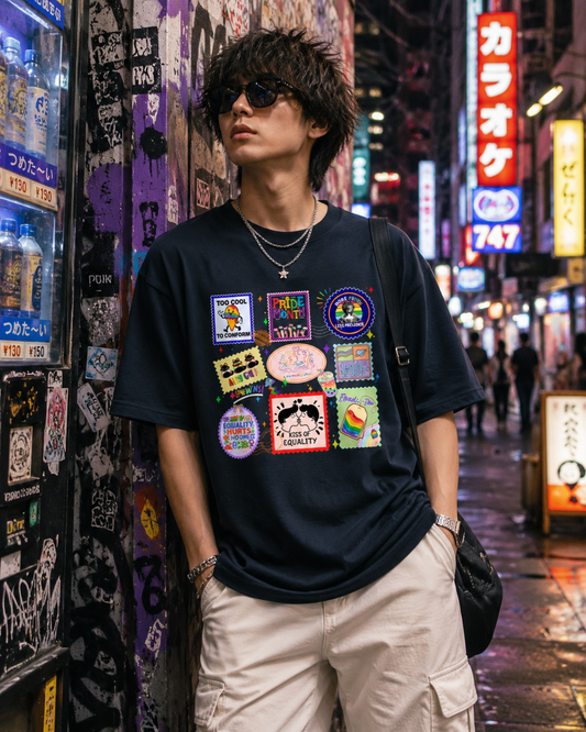 Stamps of Pride Unisex Oversized Classic T-Shirt