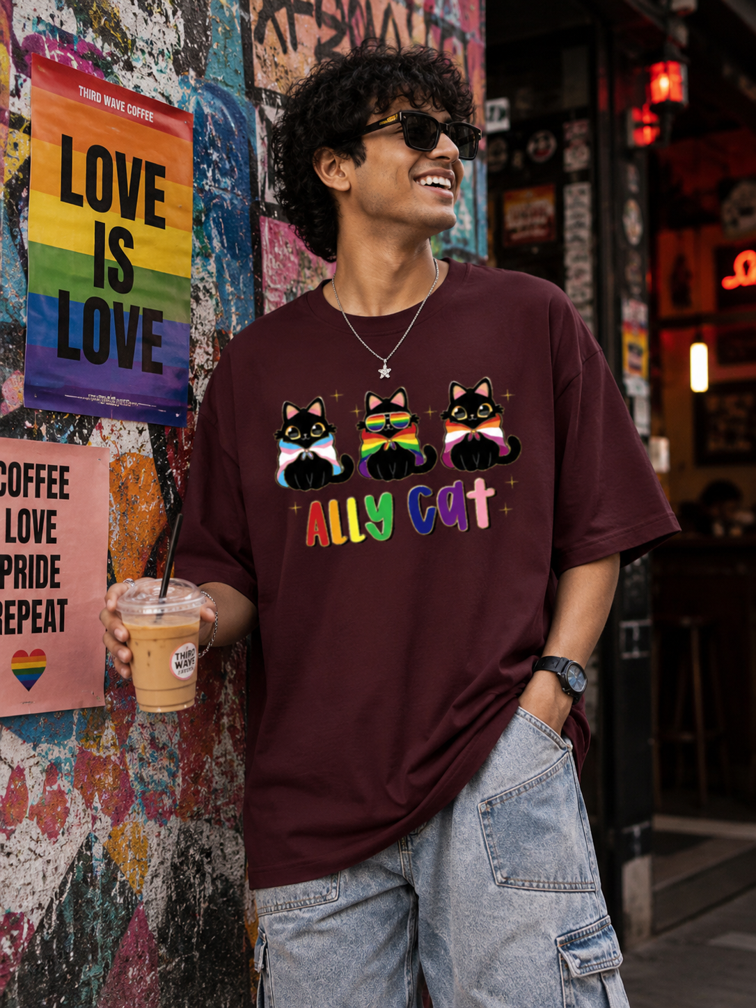 Ally Cat Unisex Oversized Classic T-Shirt