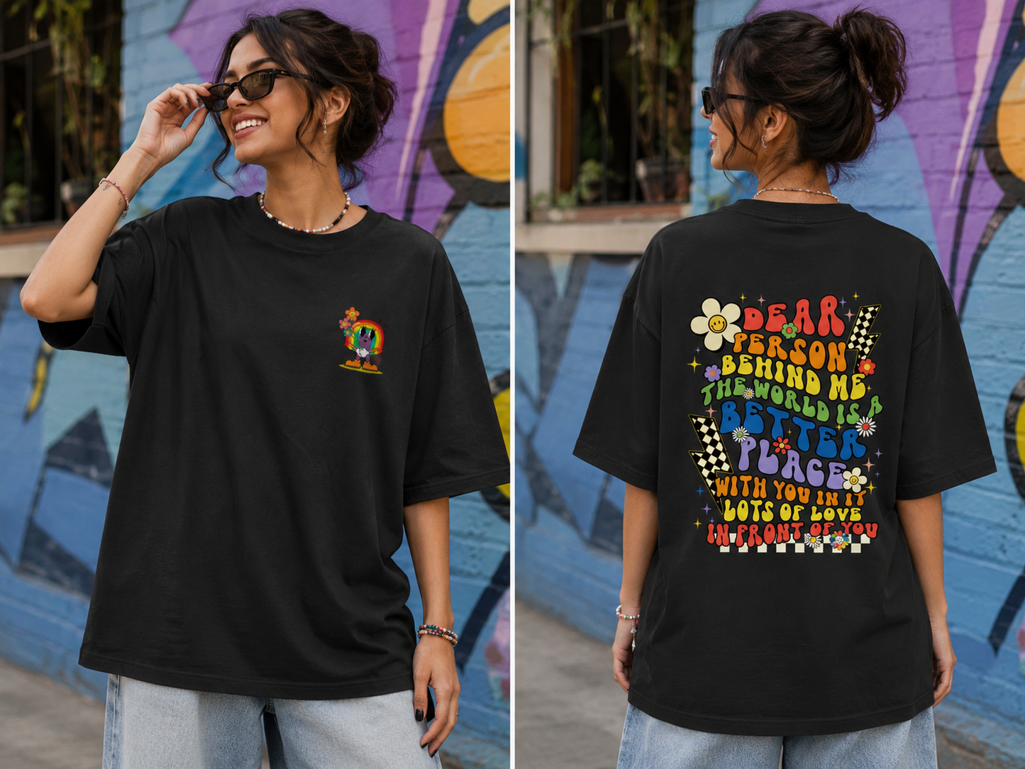 Better World Unisex Oversized Classic T-Shirt-Black