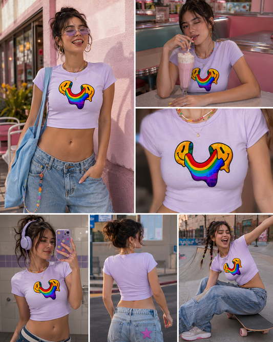 Rainbow Melt Baby Tee